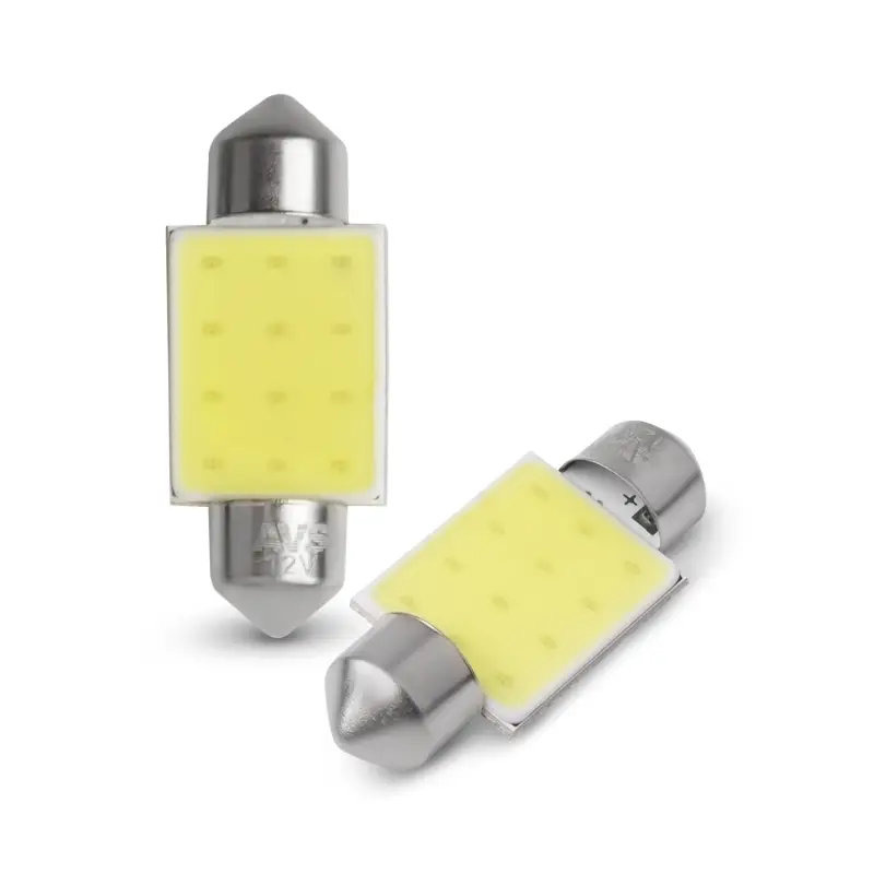 SV035 T11/белый/ (SV8,5/8) COB 12 chip 36 мм, коробка 2 шт.