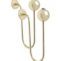 Крючок - держатель для штор CAPPIO KS056, золото, 2 шт.