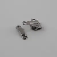 Крючок для брюк и юбок, медь, 2×2 см, 2 шт., цвет чёрный никель