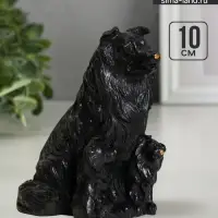 Фигурка гипс &laquo;Колли&raquo;, 10&times;7 см, чёрный