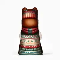 Коробка складная с окном «Мишка», 6 х 12.4 х 3.5 см