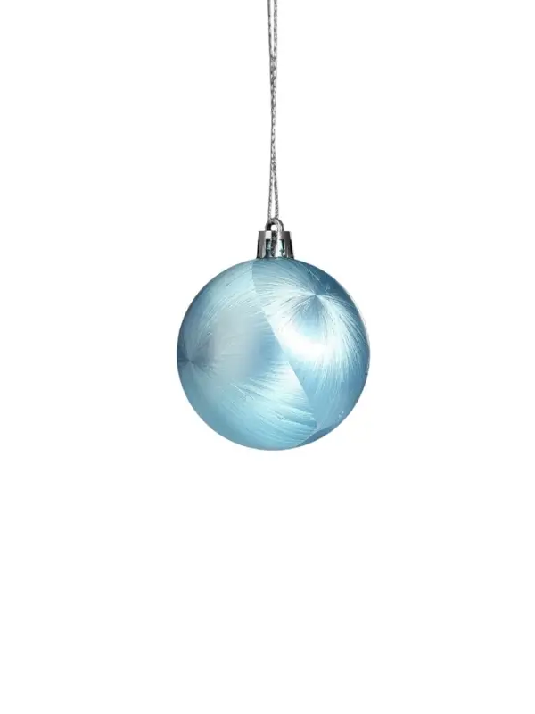 Ёлочные игрушки &laquo;Туманные грани&raquo;, шары новогодние, d=6 см, набор 16 шт., голубой