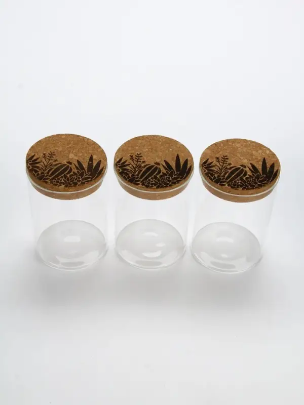 Набор банок для хранения Дорого внимание &laquo;Flora&raquo;, 550 мл, 3 шт