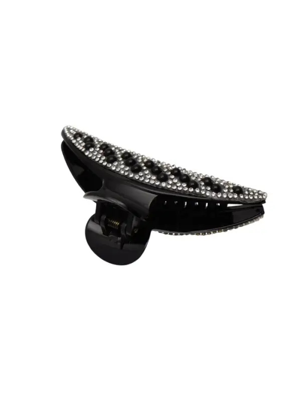 Крабик для волос &laquo;Скарлет&raquo;, дуга, 10.8 см, чёрный