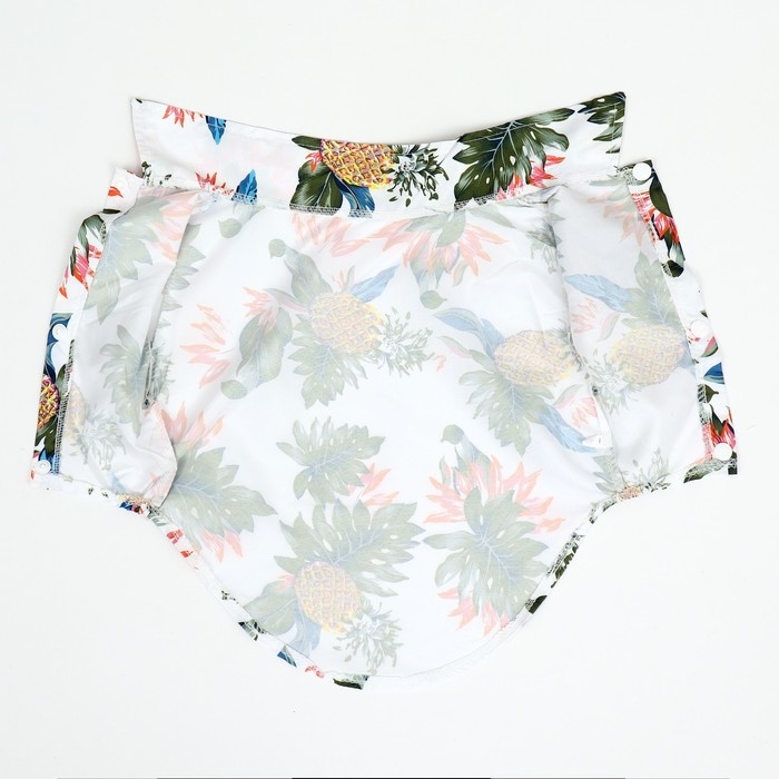 Рубашка для собак  Рубашка для собак "Тропики", M (ДС 26, ОГ 34, ОШ 25 см), белая