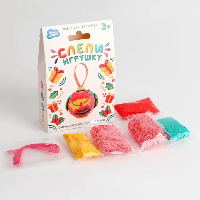 Лёгкий пластилин «Лепи легко», набор «Слепи игрушку» красный Лёгкий пластилин «Лепи легко», набор «Слепи игрушку» красный