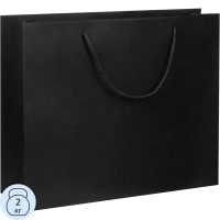Пакет подарочный бумажный Arc L, черный 20965.30