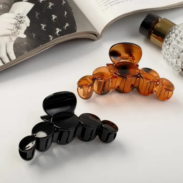 Крабик для волос «Глянец», круги люкс, 10 см, МИКС Крабик для волос «Глянец», круги люкс, 10 см, МИКС