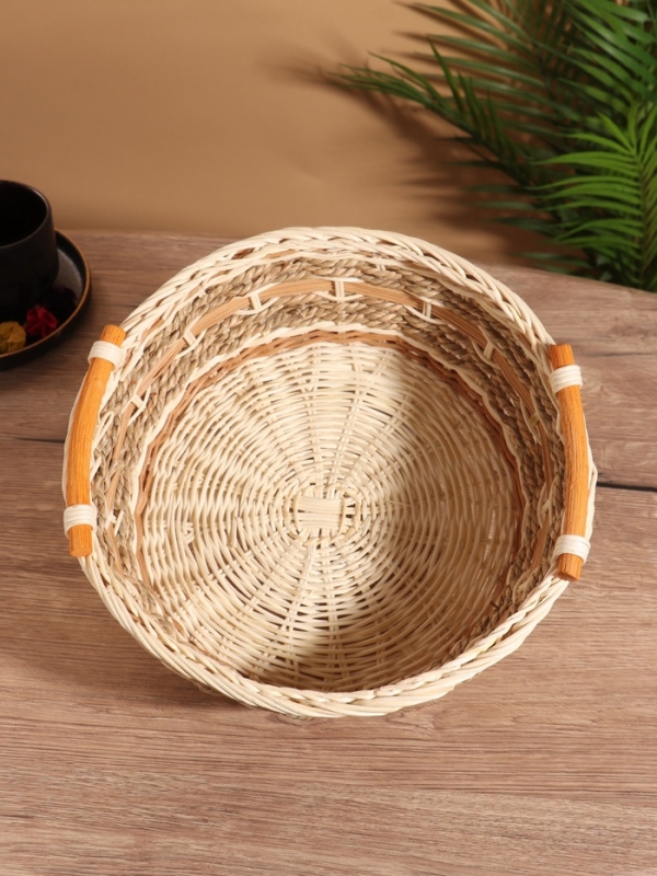 Корзина плетеная 28x28x11 см, ротанг