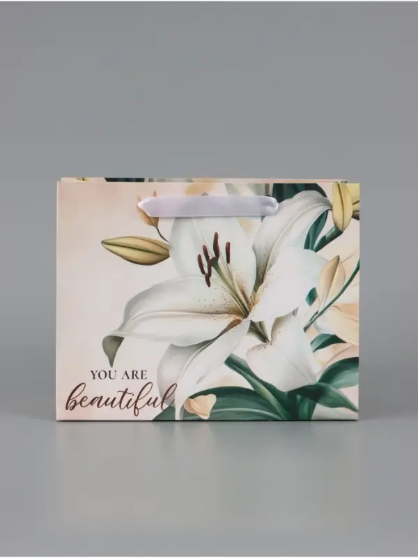 Пакет подарочный горизонтальный Beautiful, 23&times;18&times;10 см