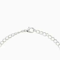 Набор 2 предмета: серьги, колье &laquo;Листопад&raquo;, капли, сине-белый в серебре, 45 см