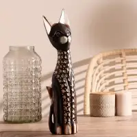 Сувенир &laquo;Кошка пятнистая&raquo;, 5.5&times;11&times;40 см, дерево