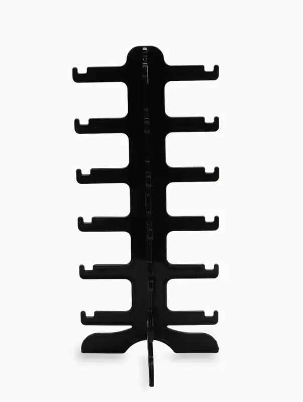 Подставка под очки 6 мест, 16&times;14.5&times;35.5 см, чёрная