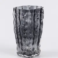Ваза для цветов &laquo;Фонс&raquo;, 24&times;14.5 см, стекло, чёрная