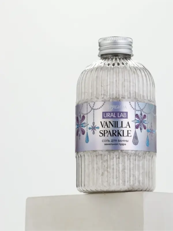 SNOW KISS Соль для ванны, 300 г, ванильная пудра