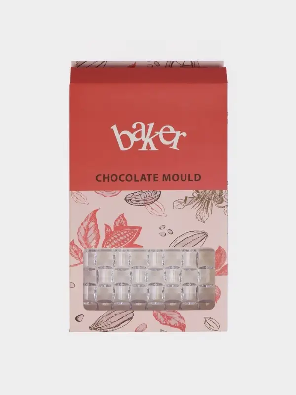 Форма для шоколада KONFINETTA &laquo;Инфинити&raquo;, 27.5&times;17.5&times;2.5 см, 3 ячейки 15.3&times;7.5&times;0.8 см, пластик, прозрачная