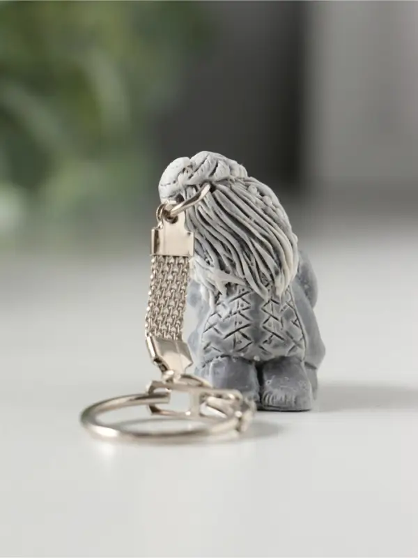 Брелок "Шаман сидит с бубном" маленький , 3,7см