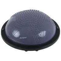 Полусфера BOSU гимнастическая ONLYTOP, массажная, с насосом, 58&times;25 см, серая