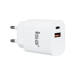 Переходник сетевого зарядного устройства HS18 на USB + Type-C PD20W + QC3.0 ISA белый