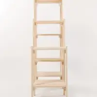 Стеллаж деревянный, 7 полок, 115&times;28&times;79 см, сосна, регулируемый, напольный