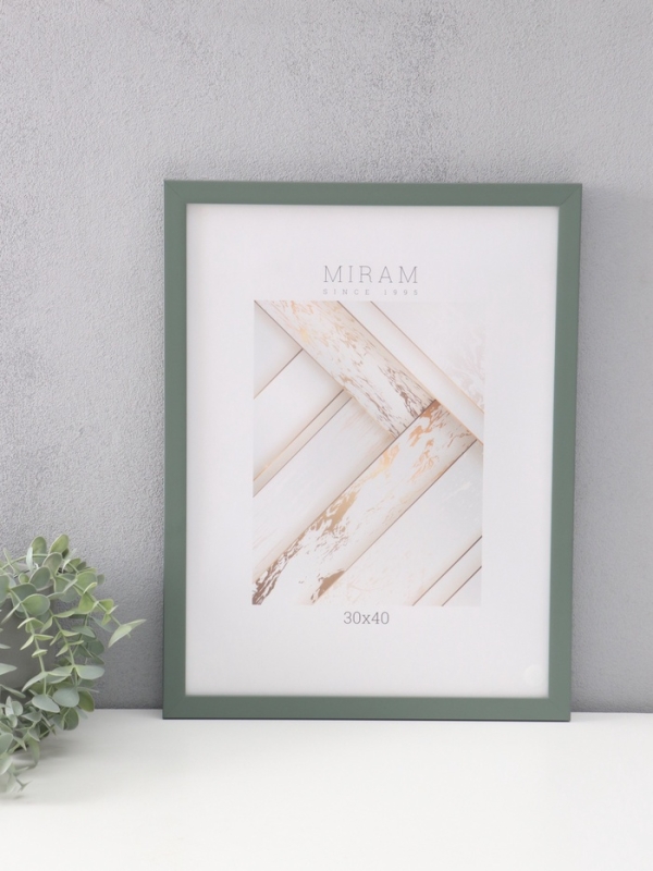 Фоторамка пластик Фоторамка пластик "МИРАМ" 30х40 см, зелёный