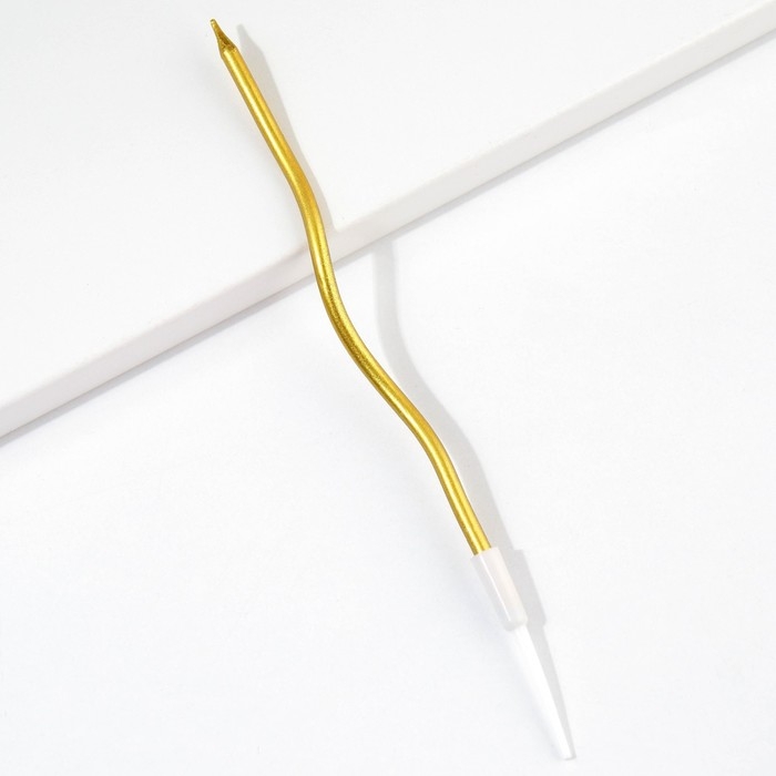 Свечи для торта «Для твоего праздника», золотые, 10 шт., 15 х 0,5 см Свечи для торта «Для твоего праздника», золотые, 10 шт., 15 х 0,5 см