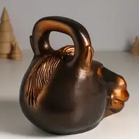 Копилка для денег &laquo;Гиря конь&raquo;, гипс, 21&times;25 см, под бронзу