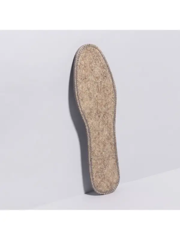 Стельки для обуви, утеплённые, двухслойные, фольгированные, окантовка, р-р RU 38 (р-р Пр-ля 40), 25 см, пара, серые