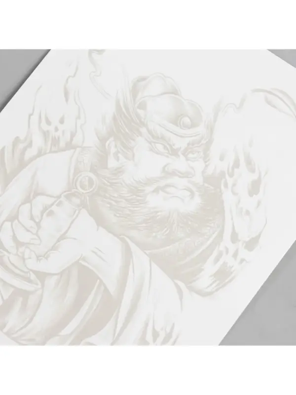 Переводная тату на тело «Китайский воин с веером», 18×11 см Переводная тату на тело «Китайский воин с веером», 18×11 см