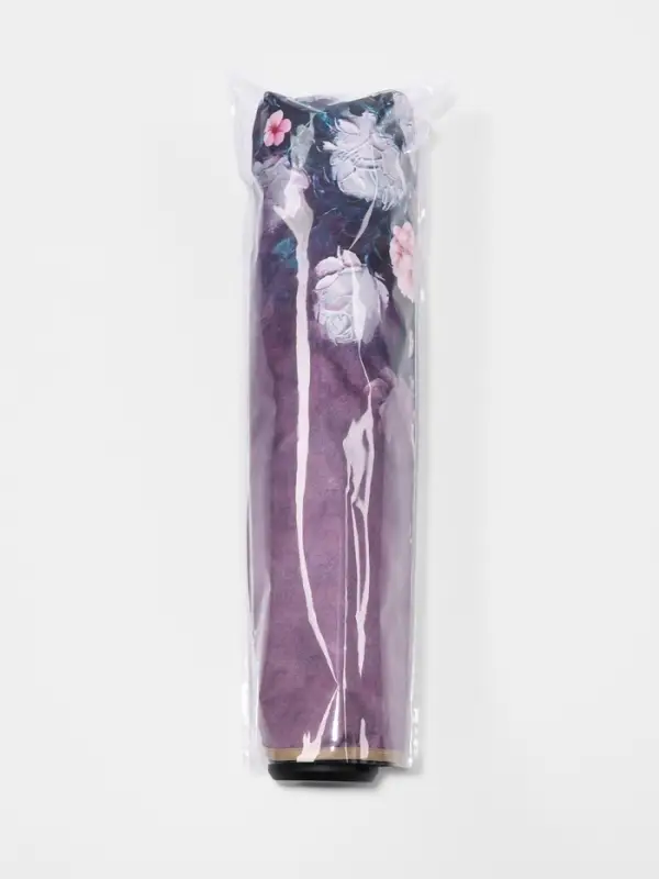 Зонт механический &laquo;Пионы&raquo;, эпонж, 4 сложения, 8 спиц, R=48/56 см, d=96 см, МИКС