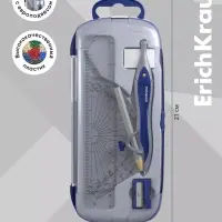 Готовальня ErichKrause &laquo;Classic&raquo;, 7 предметов, пенал, синий