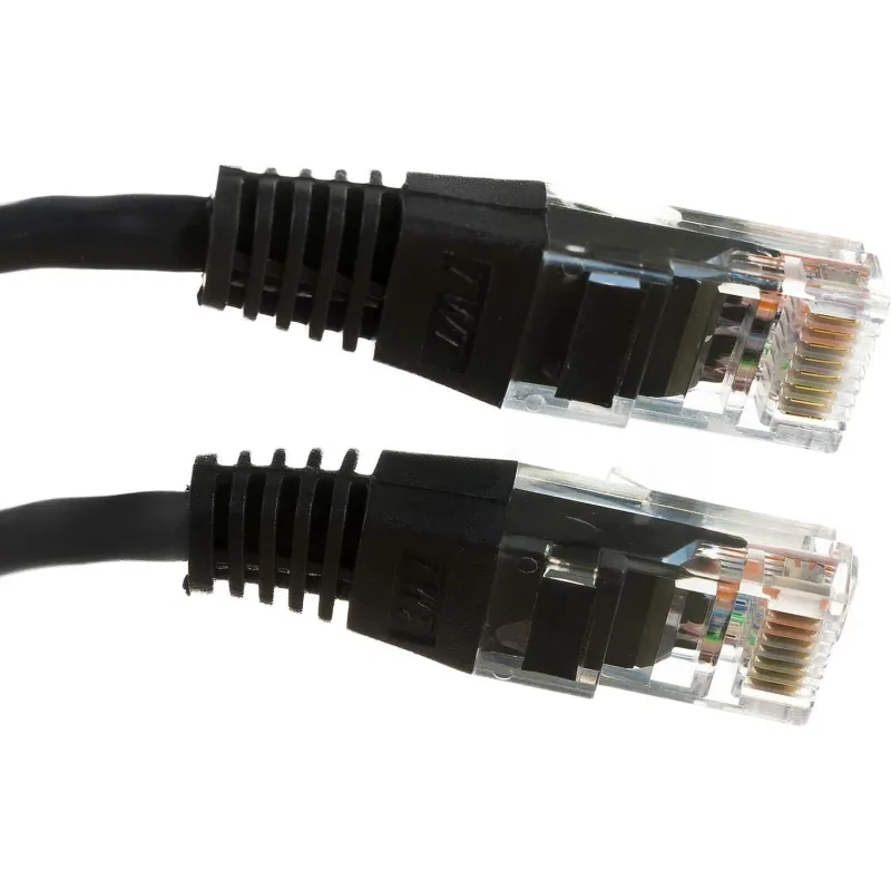 Патч-корд TWT TWT-45-45-5.0-BK UTP кат.5e, 5.0 м, черный