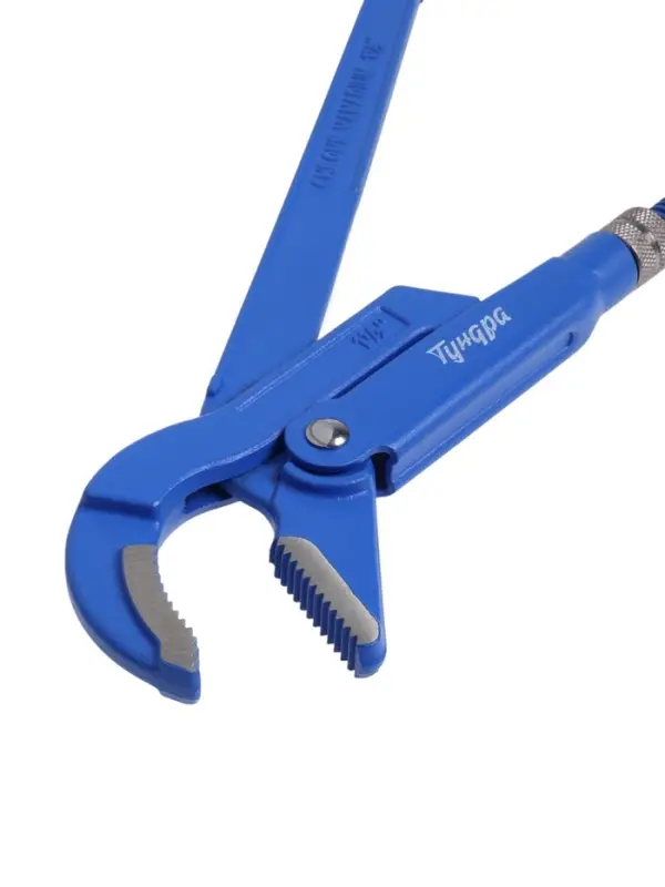 Ключ трубный рычажный ТУНДРА, полукруглый зажим 45&deg;, раскрытие до 50 мм, №2, 1 1/2"
