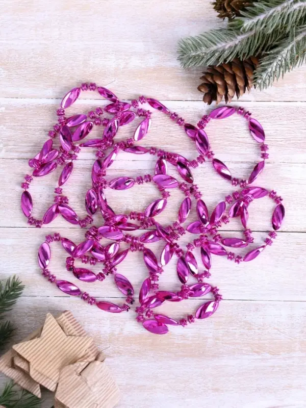 Бусы на ёлку &laquo;Волна&raquo;, длина 2.7 м, МИКС