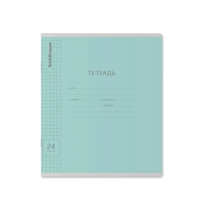 Тетрадь 24 листа в клетку, ErichKrause «Классика Visio», обложка мелованный картон, МИКС