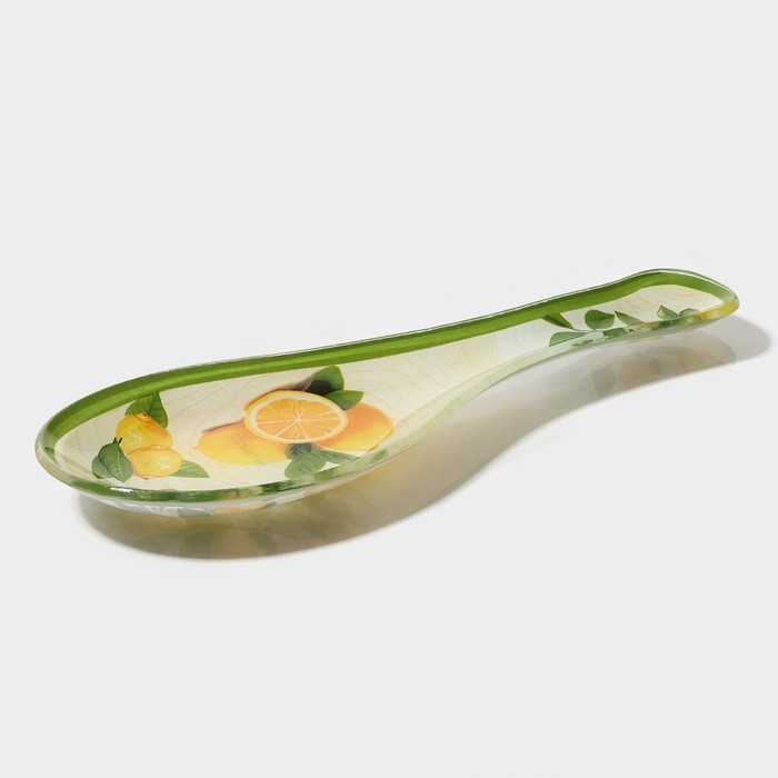 Подставка стеклянная под ложку Доляна «Дольче», 23,5×8,3 см Подставка стеклянная под ложку Доляна «Дольче», 23,5×8,3 см