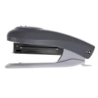 Степлер канцелярский № 10, BRAUBERG Einkommen, до 12 листов, встроенный антистеплер, пластиковый корпус, серый