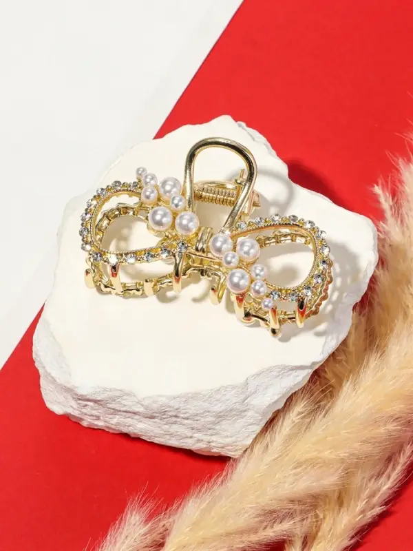 Крабик для волос &laquo;Абриль&raquo;, 6 см, золотистый