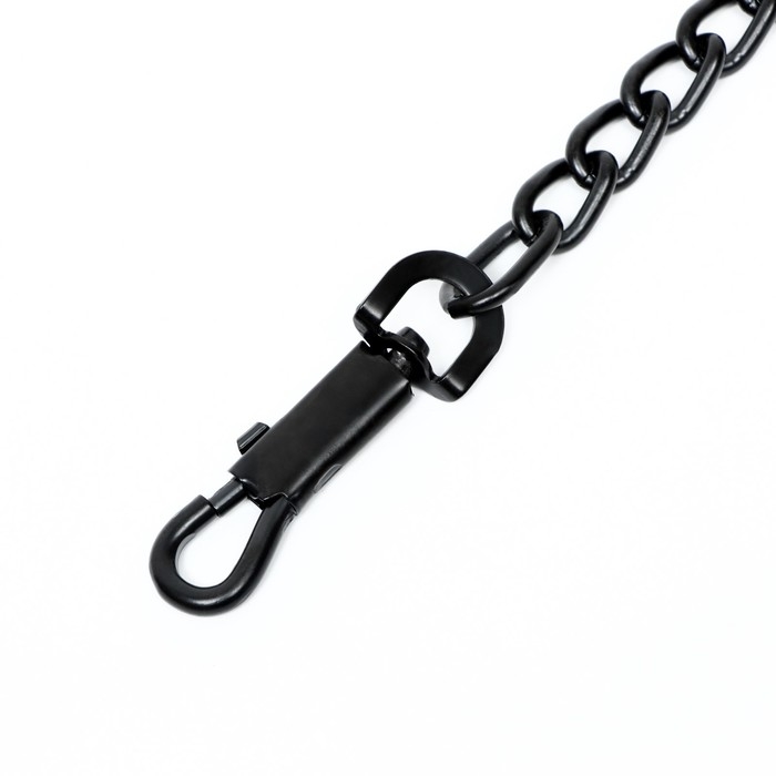 Поводок металлический, 120 см х 4 мм, черный Поводок металлический, 120 см х 4 мм, черный