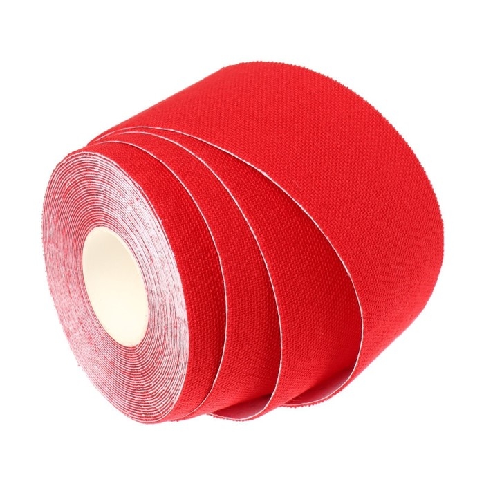 Кинезио - тейп, 3,8 см × 5 м, цвет красный Кинезио - тейп, 3,8 см × 5 м, цвет красный