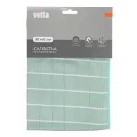 Салфетка из микрофибры тм VETTA, для стекол и зеркал, 30х40см, 270г/кв.м.