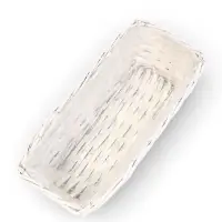 Корзина плетеная (ива)  37 х 15 х 10/30  см белый