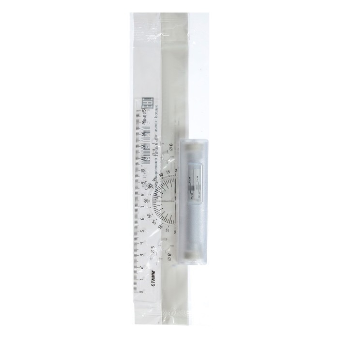 Рейсшина 15 см Стамм, прозрачная, пластиковый ролик, европодвес Рейсшина 15 см Стамм, прозрачная, пластиковый ролик, европодвес