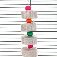 Точильные камни для птиц, с бусинами, 65 г