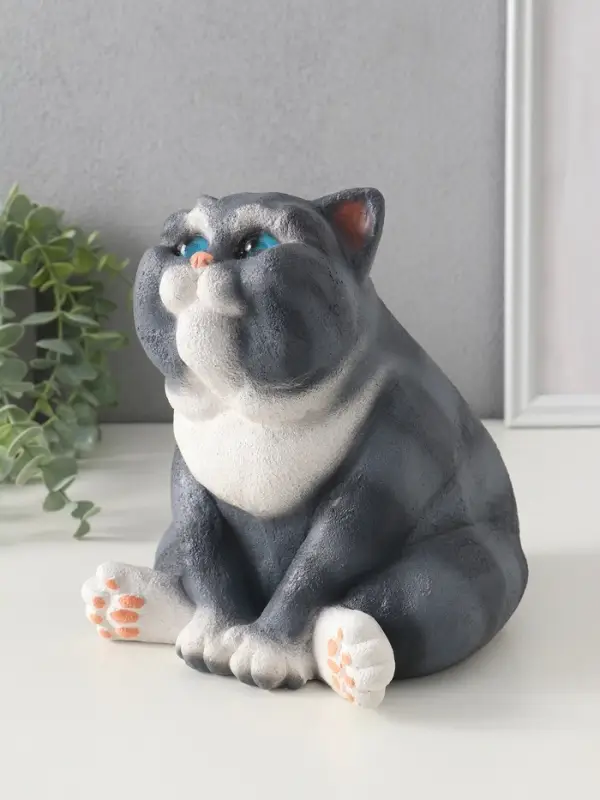 Фигурка (гипс) Кот ПРЯНИК 18,5х16,5х18 см Фигурка (гипс) Кот ПРЯНИК 18,5х16,5х18 см