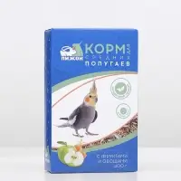 Корм "Пижон" для средних попугаев, с овощами и фруктами, 400 г
