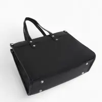 Сумка женская тоут TEXTURA на молнии, с кошельком, 30&times;10&times;24 см, чёрный