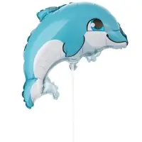 Воздушный шар фольгированный 13" &laquo;Дельфин малыш&raquo;, набор 5 шт.
