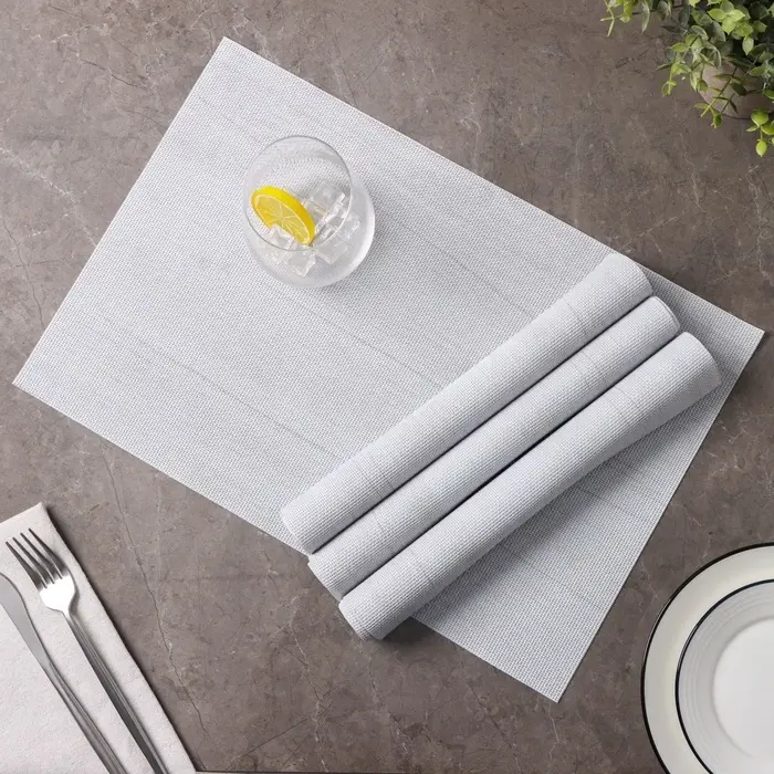 Салфетки сервировочные на стол Доляна &laquo;Дерево&raquo;, 4 шт., 45&times;30 см, молочные