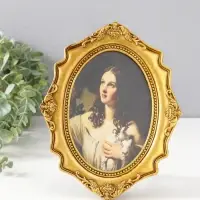 Фоторамка полистоун 12х17 см "Фрейлина" золото 1,5х18,5х23,8 см